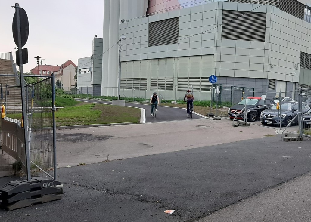 20210928 Fabrikstraße Umfahrung Foto ADFC ES