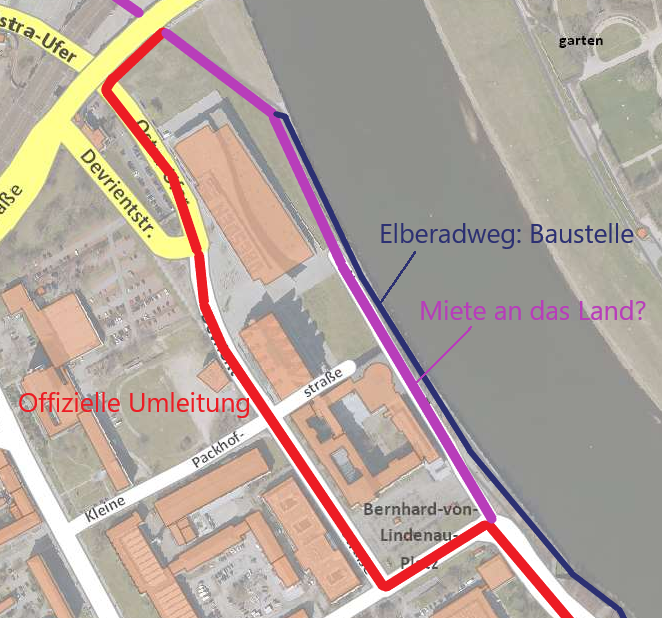 2022 04 14 Lebensfremde ERW Umleitung am Landtag Klein