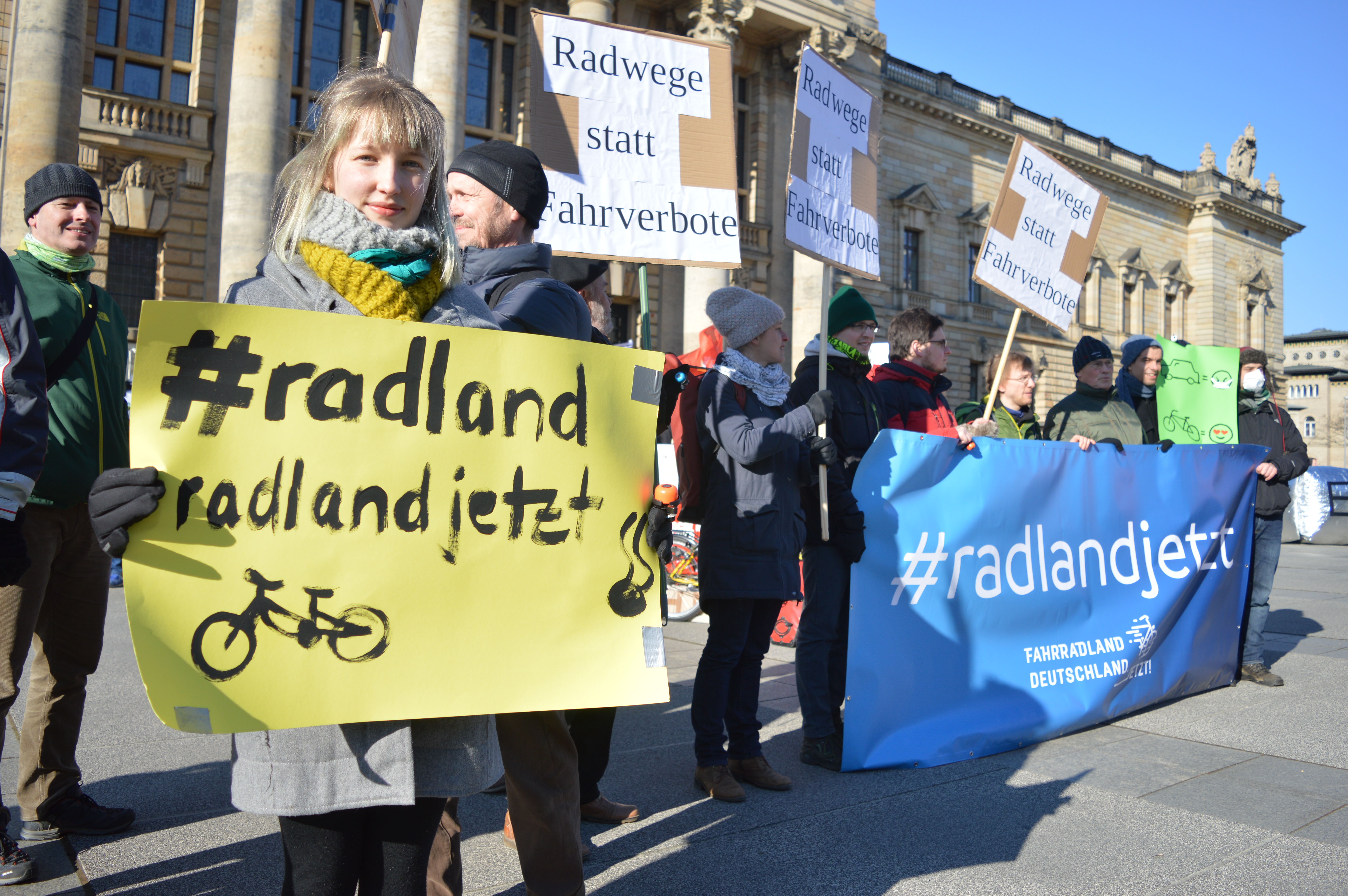 ADFC Demo vor Bundesverwaltungsgericht in Leipzig 