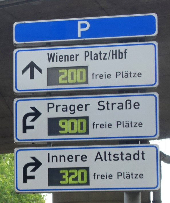 Auslastung Parkhäuser