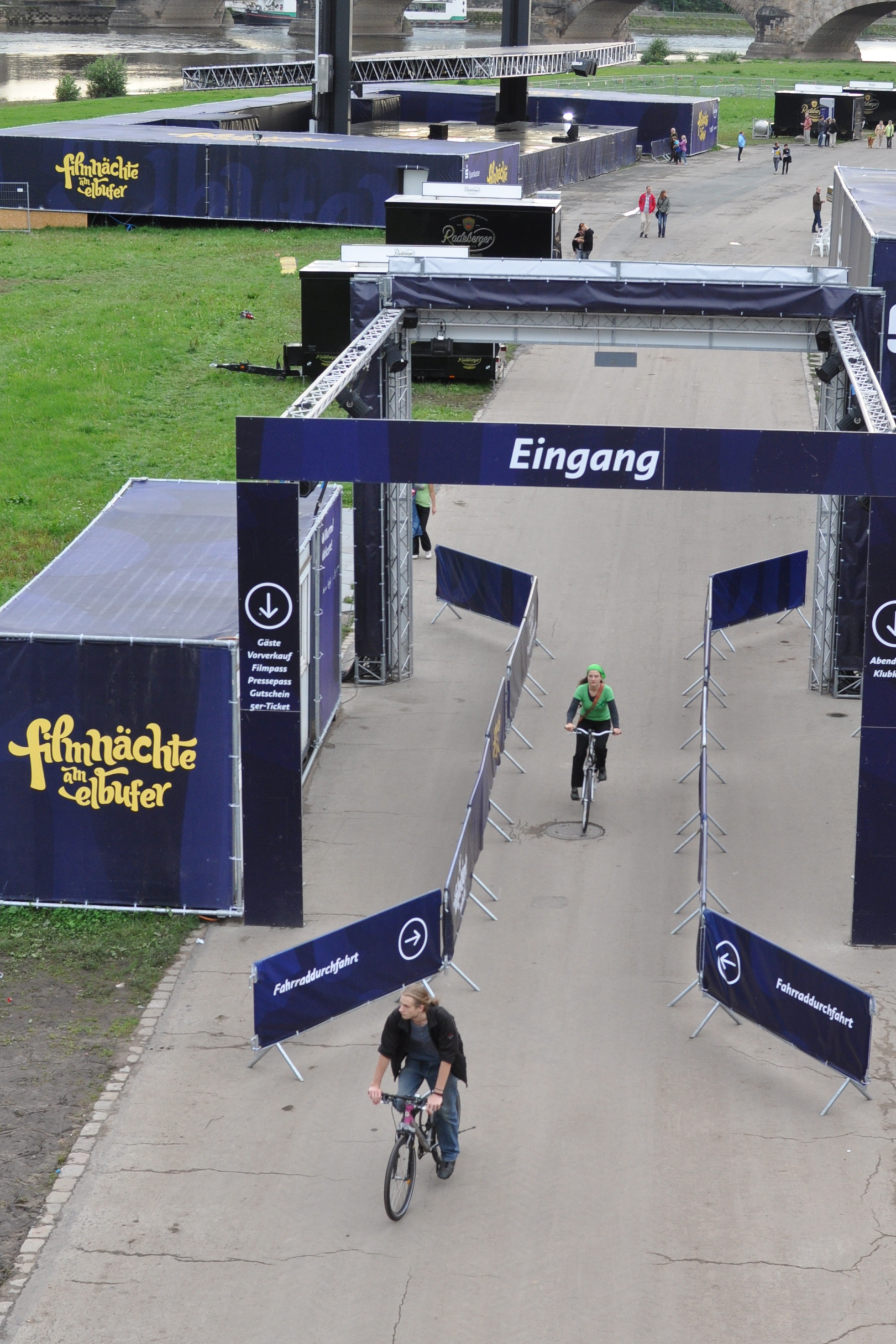 Filmnächte Fahrraddurchfahrt (c) ADFC