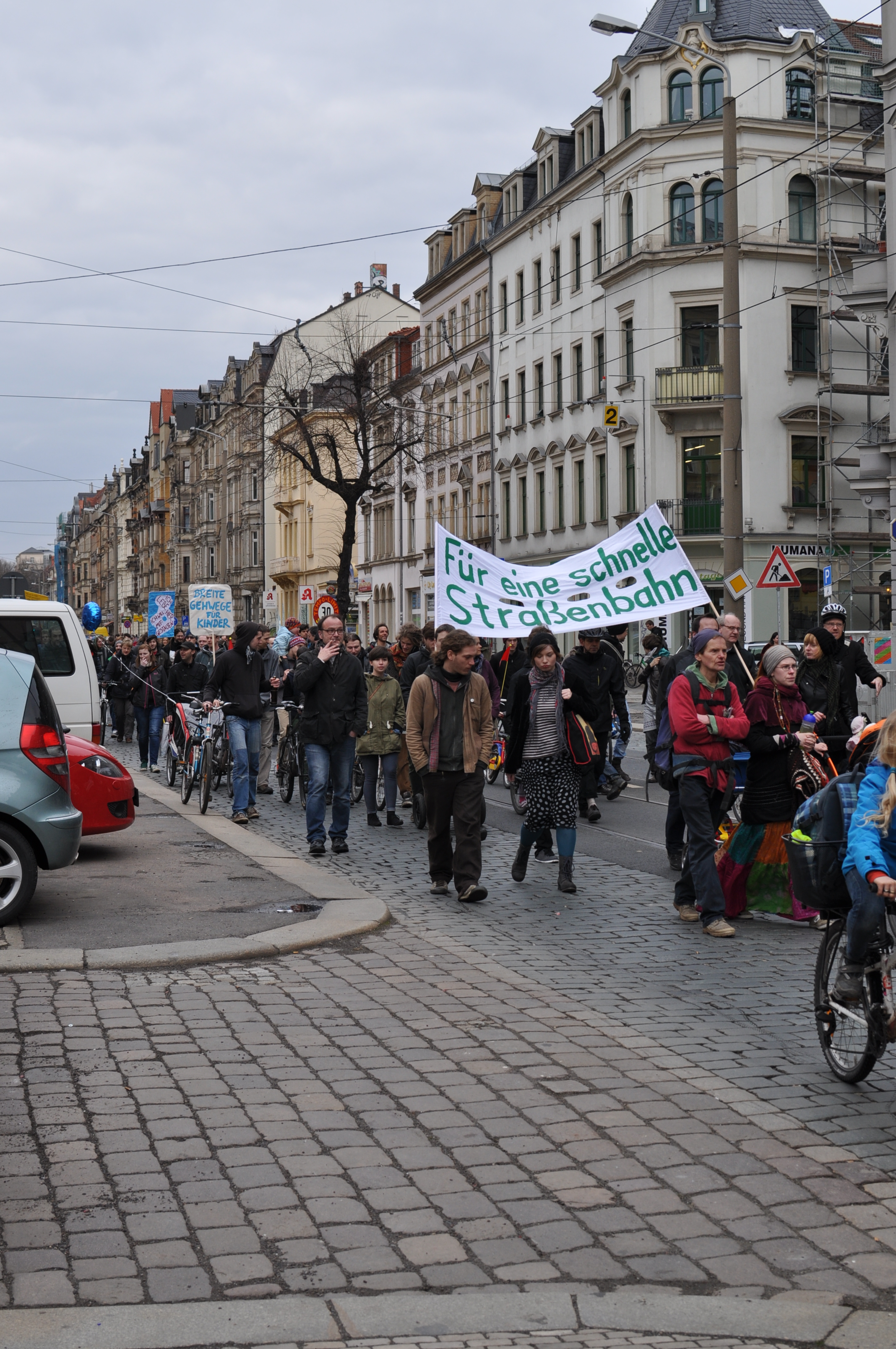 Königsbrücker Straße Demo (c) ADFC