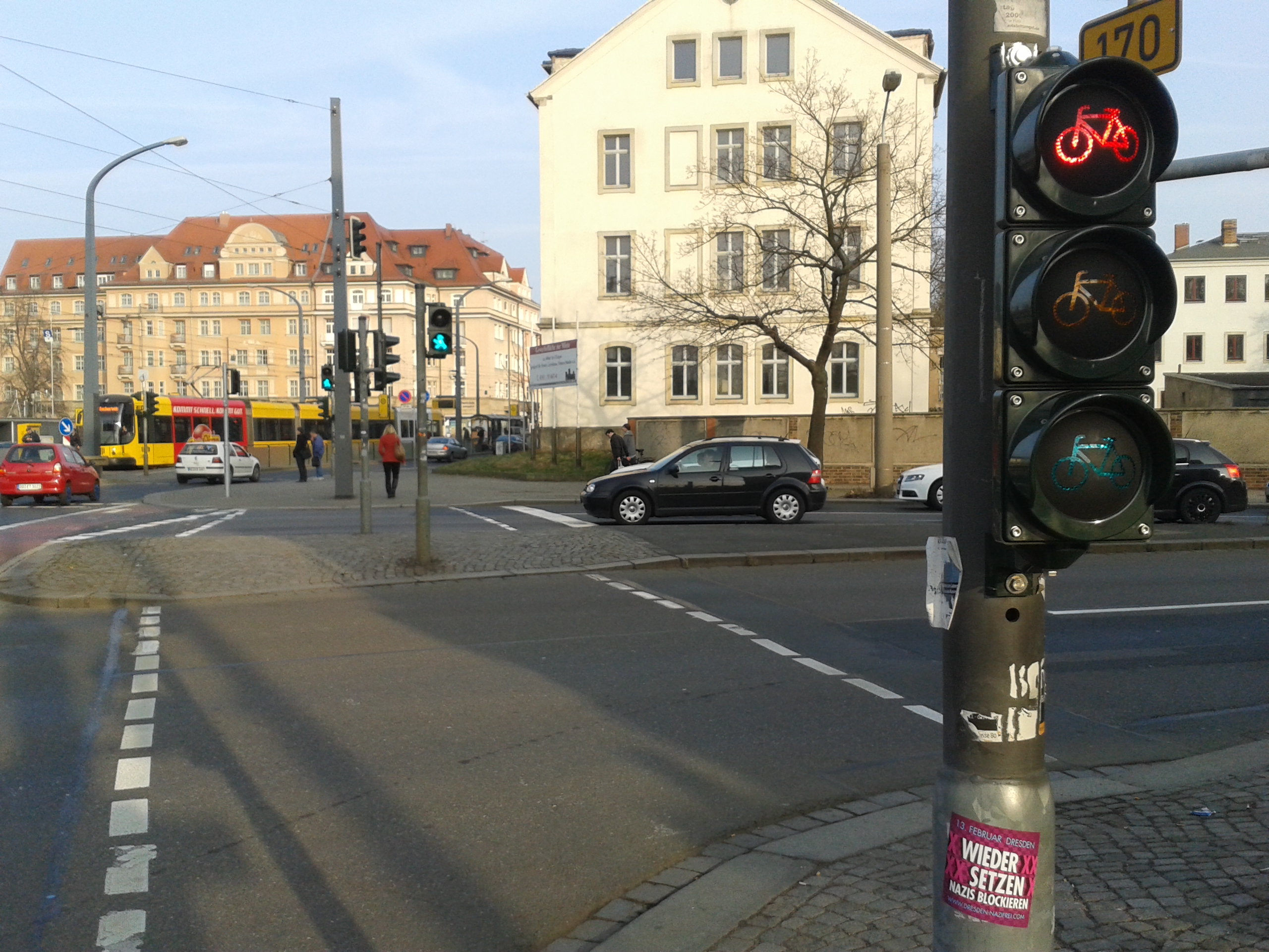 Fahrradampel Schlesischer Platz (c) ADFC