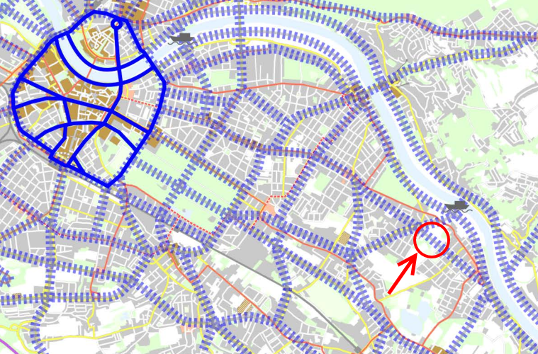 Radkorridore im Verkehrsentwicklungsplan