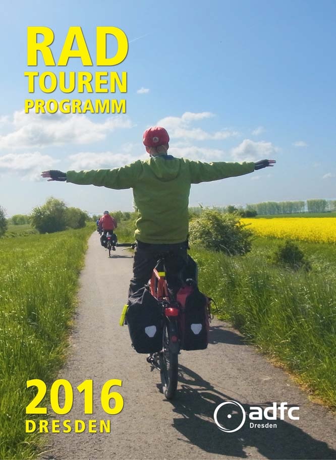 Radtourenprogramm ADFC Dresden 2016 Titel