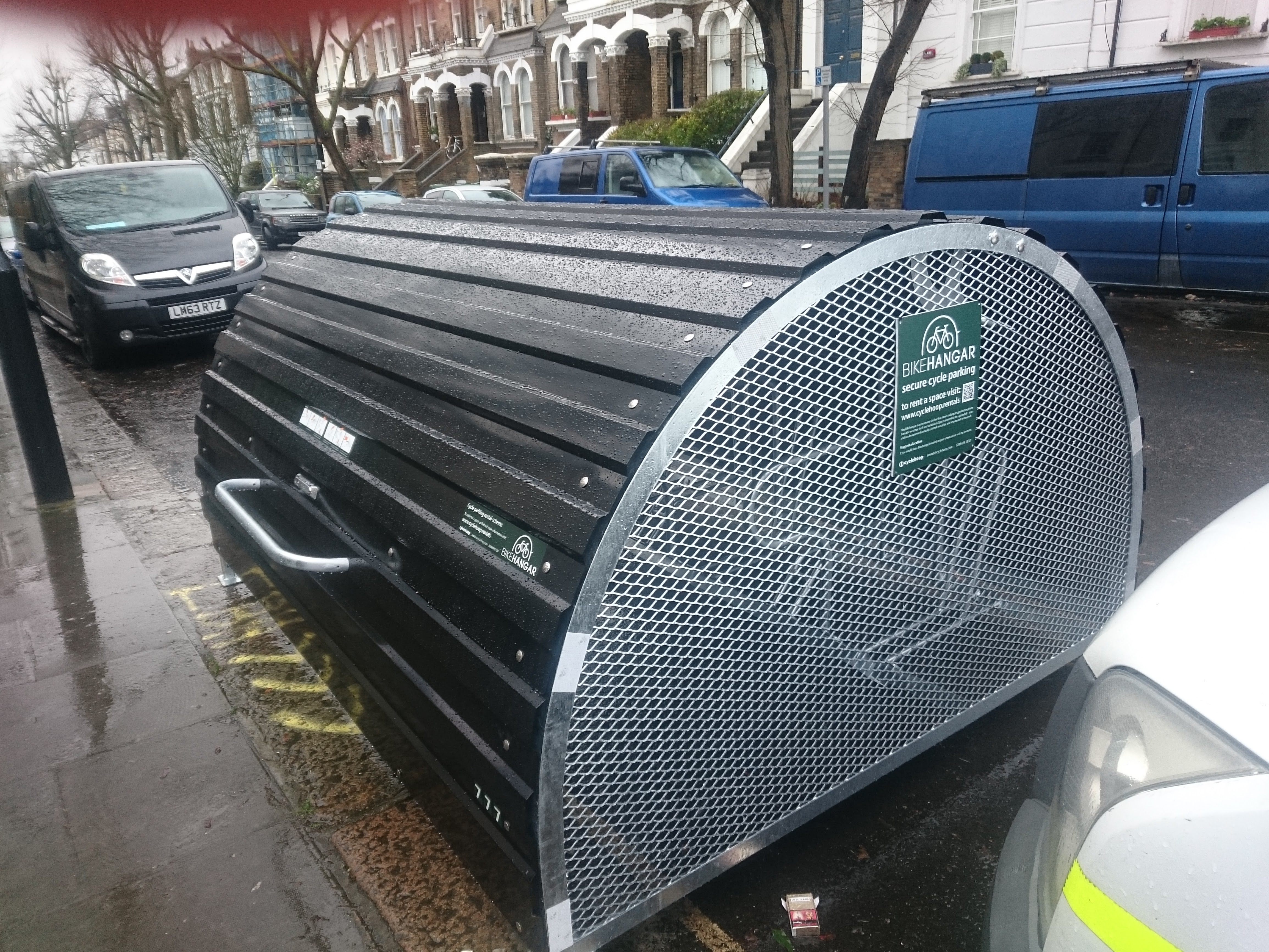 Bike Hangar St Augustines Road (c) Camden Cyclists CC0