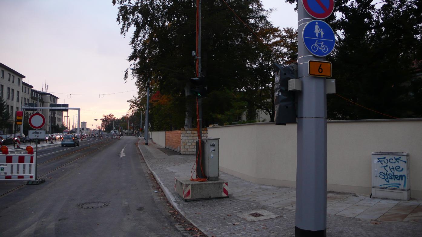 Benutzungspflicht auf Bautzner Straße